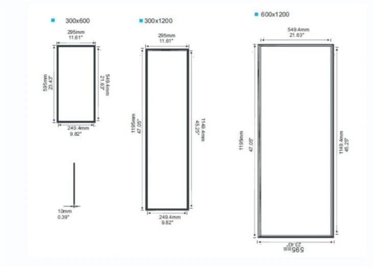 1200x600 Led Panel Dim