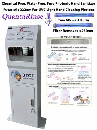 Monkeypox için 222 nm Uv Sterilizasyon Lambası