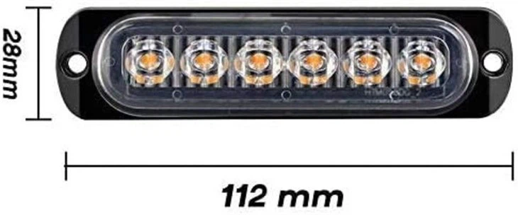 caravan led marker lights size