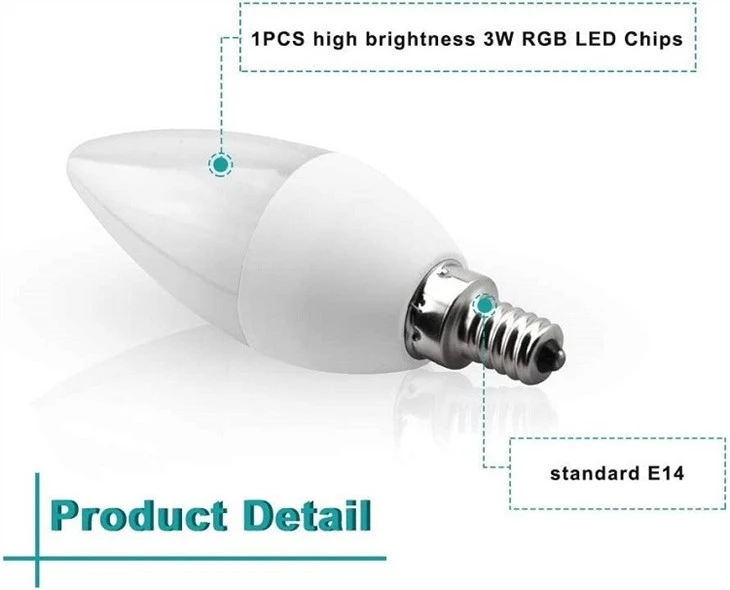 LED Candle Bulb detail