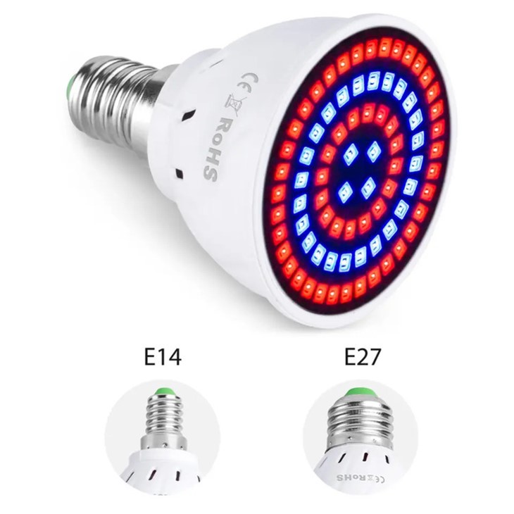 Tam Spektrumlu E27 E26 LED Bitki Ampulü