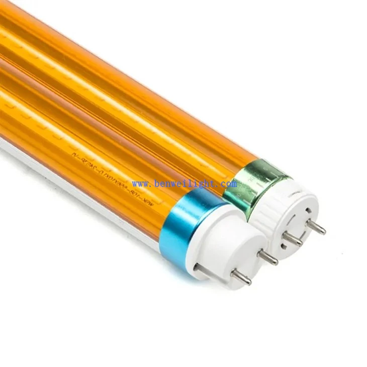 T8 Yellow LED tube lighting1