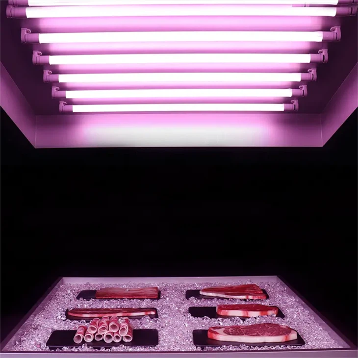 Bright Meat Red 18w T5 T8 Led Color Tube Lamp For Meat high quality