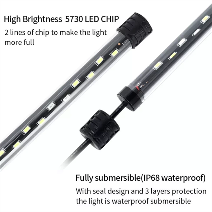Fish Tank Light LED Aquarium Light Submersible Lights Underwater Light high quality