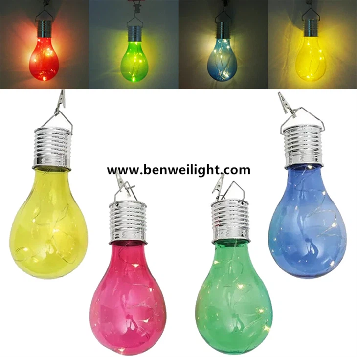 Güneş Enerjili Ampuller Güneş LED Ampul Bahçe Dekoratif Işık Solar Lamba Kamp Asılı LED Lambalar