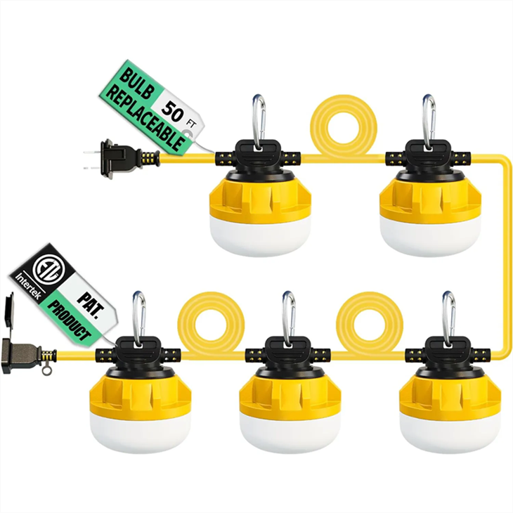50/100 / 200FT İnşaat Dize Çalışma Lambaları LED Süper Parlak