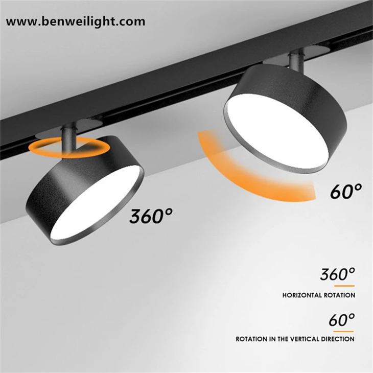 Entegre LED Doğrusal Ray Silindiri Kısılabilir Işık Tavan Spot Işığı