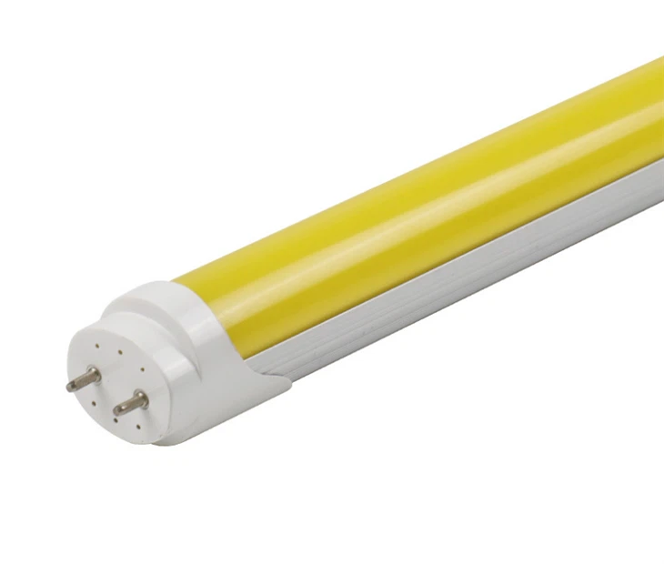 Anti UV T8 Sarı LED Tüp Işık UV Yok Mavi Işık Yok