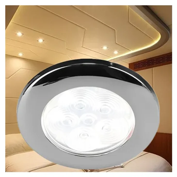 Uzun Ömür Boyu Gömme Montajlı 12V Rv Tavan Kabin Led Işık