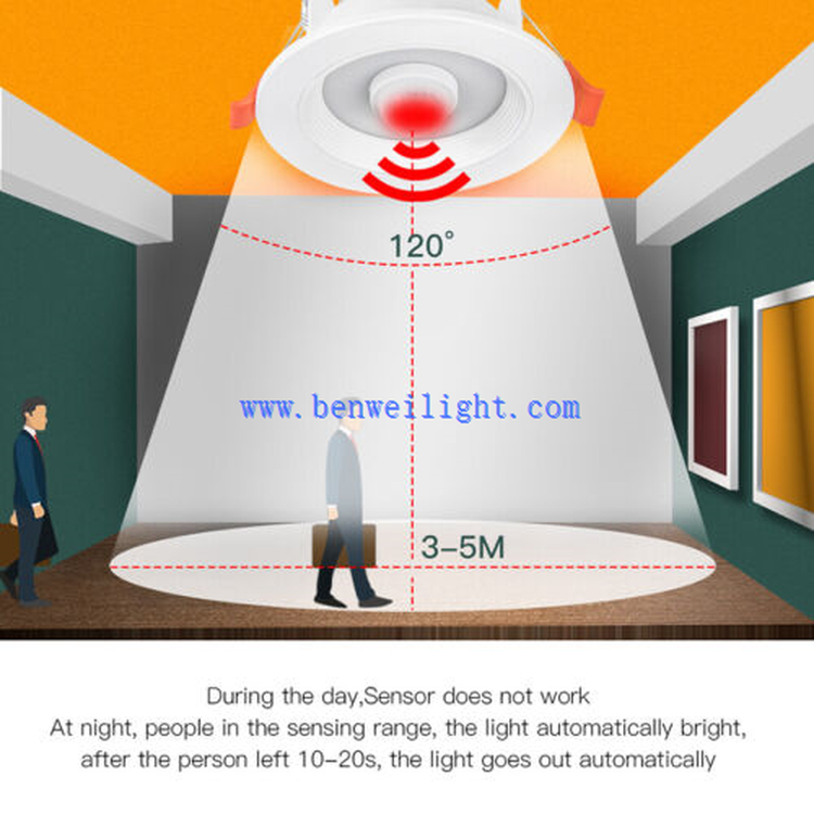 PIR Motion Sensor LED Ceiling Downlight 3 PIR Motion Sensor LED Ceiling Downlight 3