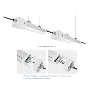 140LM/W Mikrodalga Sensörlü LED Üçlü Işık 40W/60W IP65