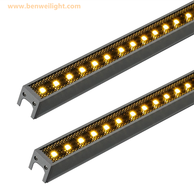 36W LED duvar yıkama ışık şeridi, 2FT 2700K sıcak beyaz dış mekan duvar yıkama lambası, 120V su geçirmez IP67