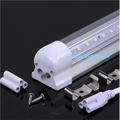85-265V T5 Entegre LED Tüp Işık-Şeffaf Kapak