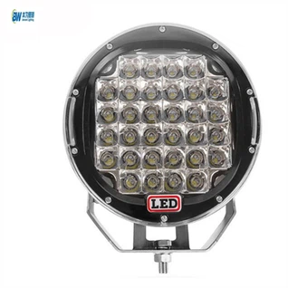 R 96W Yuvarlak Siyah LED Spot Sürüş Çalışma Işığı 9 İnç