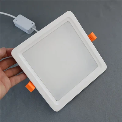 7W-30W Seçeneklerinde Ultra-İnce Kare LED Panel Işığı|Gömme veya Yüzeye Montaj Kurulumu